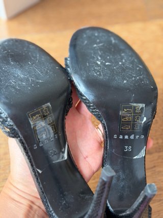Sandalias Sandro Paris Negras Talla 38