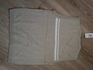 Blusa JOSPE bege com riscas brancas