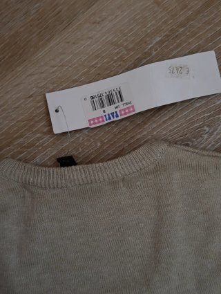 Blusa JOSPE bege com riscas brancas