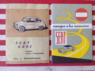 Manuales SEAT 600 (30€ más portes)