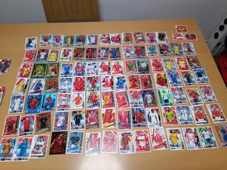 Lote 736 Cromos y 76 Stickers Fútbol