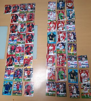Lote 736 Cromos y 76 Stickers Fútbol