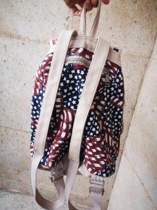 Mochila bandera USA con bolsillos