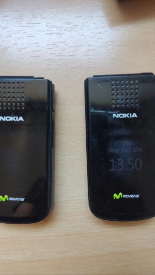 2 x Móviles Nokia 2720 Fold Negros