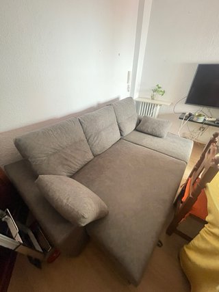 Sofá Cama Gris/Marrón