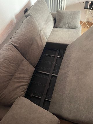 Sofá Cama Gris/Marrón
