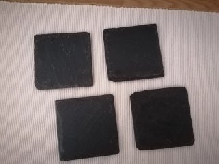 8 Posavasos de Pizarra Natural