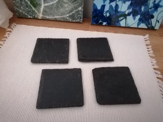 8 Posavasos de Pizarra Natural