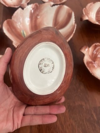 Set 7 Piatto Foglia Ceramica