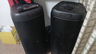 Altavoces Torre Grandes Negros