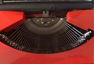 Máquina de escribir Antares Roja