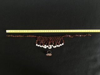 Conjunto Gargantilla semillas y Anillo esmaltado