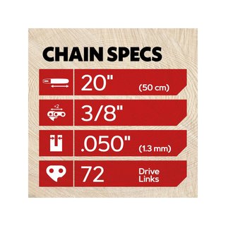 Oregon Pack 3 cadenas motosierra 3/8" 20"