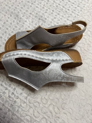 Sandalias Plataforma Plateadas