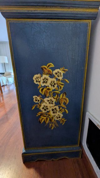 Aparador madera Oriental Folk Art Pintado a Mano