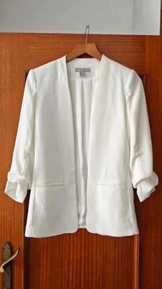 Blazer H&M Blanco Talla S
