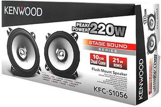Kenwood Altavoces Coche 10cm (4) Doble Cono 210W