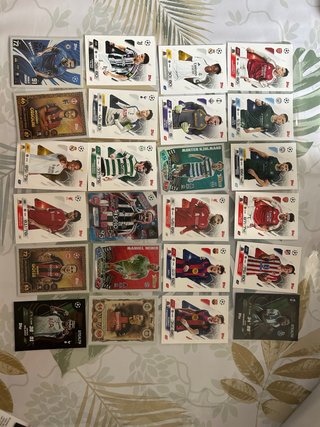 Colección Cartas Fútbol Topps y paninni