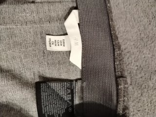 Minigonna H&M a pieghe gessata grigia - Taglia M