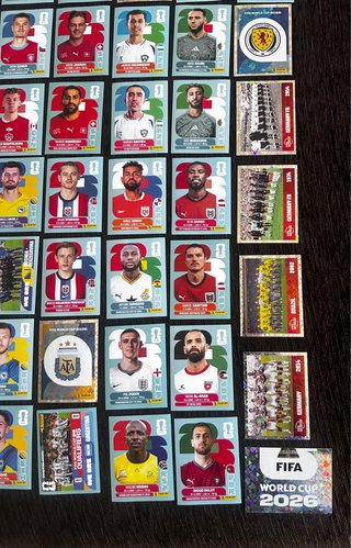Lote 100 cromos Mundial 2026 sin repetir