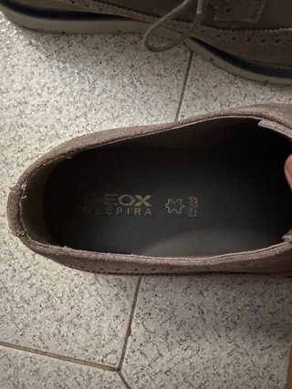 Geox Scarpe Stringate Uomo Suede Grigio Taglia 45
