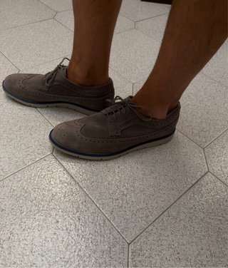 Geox Scarpe Stringate Uomo Suede Grigio Taglia 45