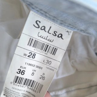 Pantalones vaqueros Salsa blancos y azules