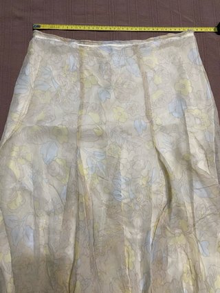 Falda Zara Seda Estampada T38