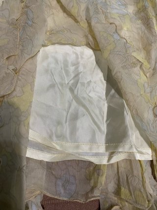 Falda Zara Seda Estampada T38