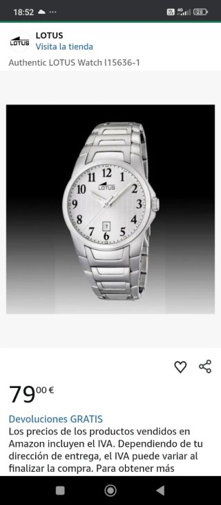 Reloj LOTUS