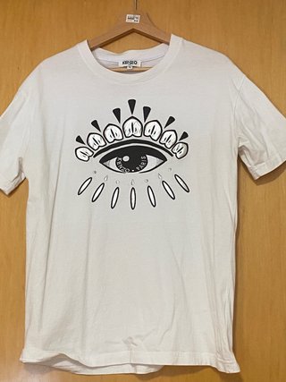 Camiseta Kenzo Ojo Blanca Talla XL