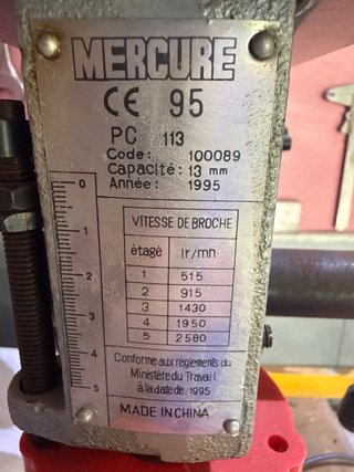 Taladro de columna de sobremesa