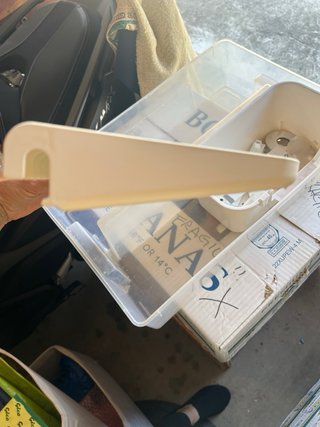 Vassoio porta posate beige