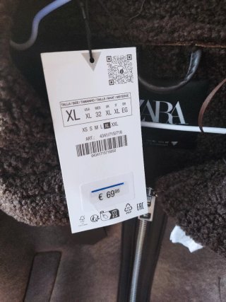 Cazadora  corta Zara doble faz