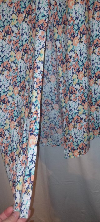 Vestido largo fluido estampado flores