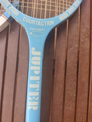 Racchette da tennis in legno decorazione collezione vintage