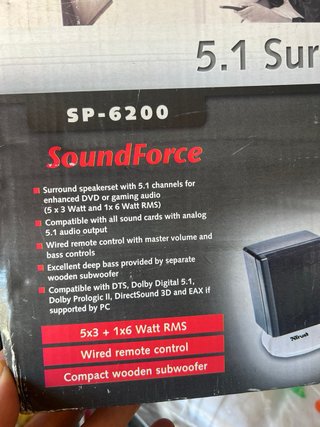 Trust SP-6200 SoundForce 5.1 Surround Speaker Set