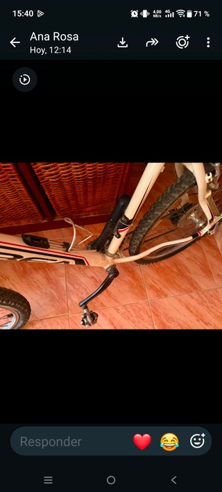Bicicleta Orbea blanca