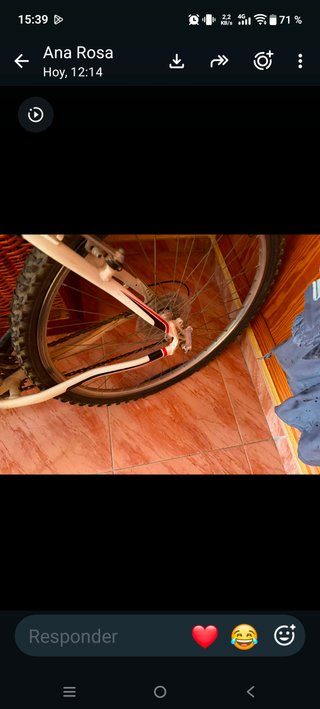 Bicicleta Orbea blanca