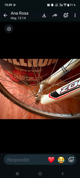Bicicleta Orbea blanca