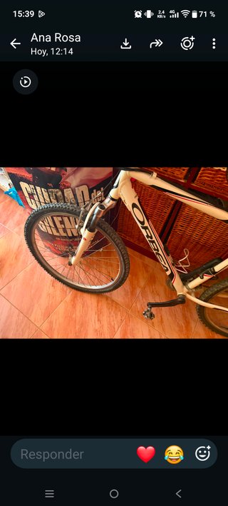 Bicicleta Orbea blanca