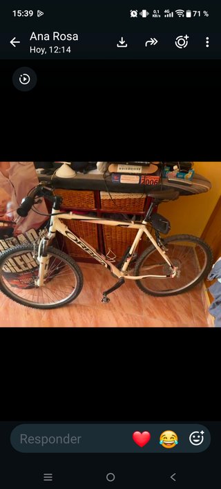 Bicicleta Orbea blanca
