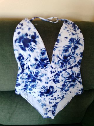Costume intero PatPat fantasia tie-dye blu