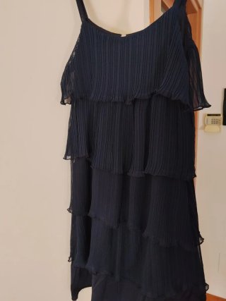 Abitino donna estivo alla Charleston, colore blu.