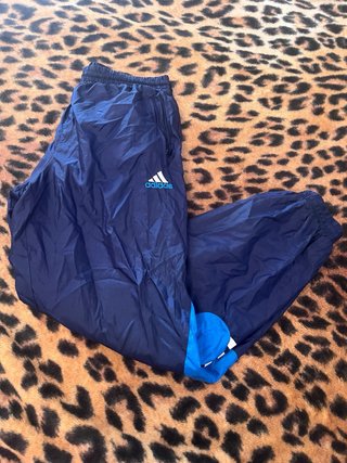 Pantalón Chándal Adidas Vintage 90s Tactel Azul