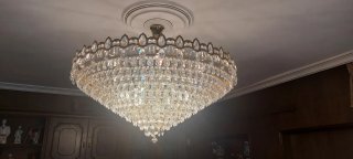 Lámpara de techo cristal 1m diámetro