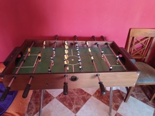Futbolín de madera