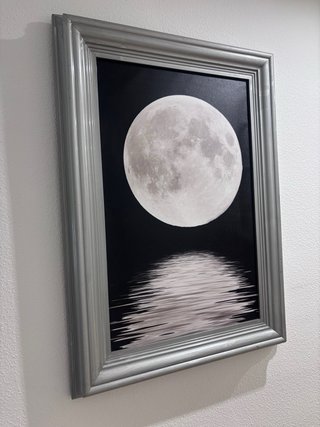 Cuadro Decorativo Luna con Reflejo