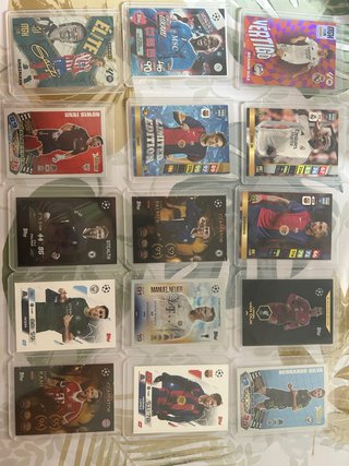 Colección Cartas Fútbol Panini y Topps