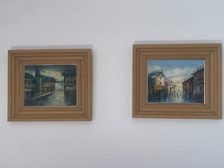 Pareja de Óleos - Paisajes Urbanos